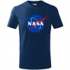 Dětské tričko s logem NASA original modrý kruh půlnoční modré