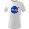 Dětské tričko s logem NASA original modrý kruh bílé 2