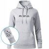 Dámská MIKINA s kapucí MÁMA a jména dětí NA RUKÁVU