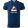 Pánské tričkio Pozor DŮCHODCE hodně toho vím půlnoční modrá 2