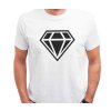 Pánské tričko Diamond Inverse bílé
