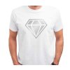 Pánské tričko Diamond Inverse bílé 2