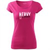 Dámské tričko NERVY v kýblu Růžové černo bílý potisk 2