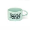 Hrneček makronka s vtipným potiskem SLADKÁ ALE PSYCHO zelný mint samotný