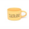 Hrneček makronka s vtipným potiskem ZASRÁNO žlutý samotný