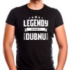 Pánské narozeninové tričko legendy se rodí v dubnu černé
