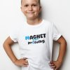 Dětské tričko MAGNET na průšvihy bílé 01