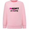 Dětská classic mikina MAGNET na průšvihy světle růžová 02