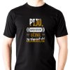 Pánské vtipné tričko PIJU abych ostatní učinil zajímavější černé