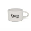 Hrneček makronka s vtipným potiskem KÁVIČKA PRO ČŮZIČKU bílý