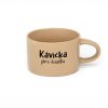 Hrneček makronka s vtipným potiskem KÁVIČKA PRO ČŮZIČKU hnědá