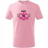 Dětské dívčí tričko Mám rodiče pod palcem světle růžové