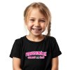 Dětské dívčí tričko Profesionální odkladač úkolů černé