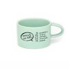 Hrneček makronka do práce pro kolegu s potiskem pracuji na 100% mint zelený