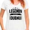 Dámské narozeninové tričko legendy se rodí v dubnu bílé