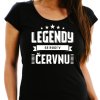 Dámské narozeninové tričko legendy se rodí v červnu černé