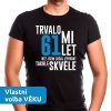Pánské narozeninové tričko trvalo mi 61 let než jsem začal vypadat takhle skvěle pro tátu k narozeninám černé
