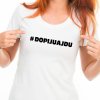 Dámské tričko pro pivařku # Dopijuajdu bílé