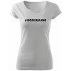 Dámské tričko pro pivařku # Dopijuajdu bílé 2