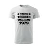 Pánské tričko s potiskem pro kamioňáky a řidiče kamionu CZECH TRUCKER ročník bílé 2