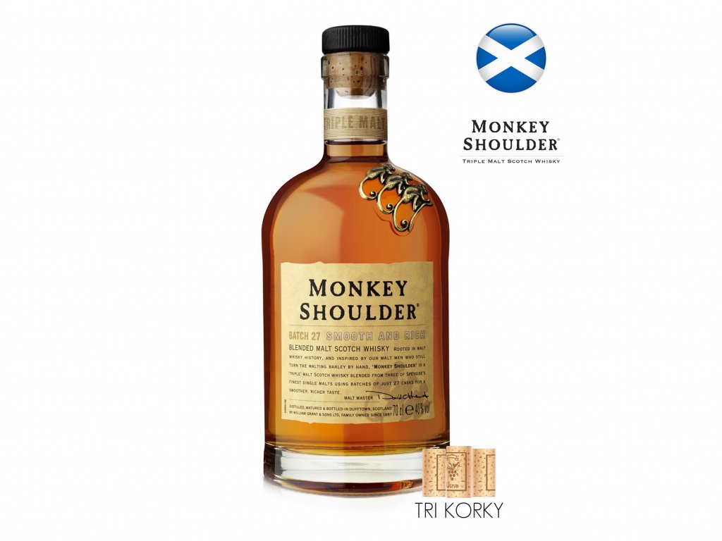 23 skotska whiskey monkey sholders 0,7l 40%