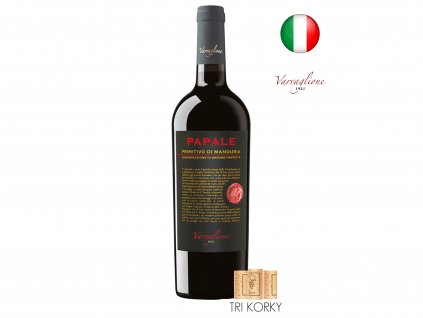 talianske cervene vino primitivo di manduria papale varvaglione