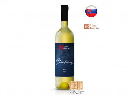 vino kmeto chardonnay 2021 akostne 13,0 % 0,75l