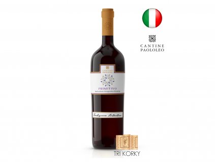 talianske cervene vino primitivo di salento IGP 2020 13,5% 0,75l