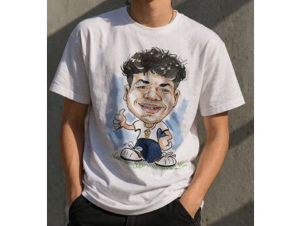 Karikatura na tričku na objednání
