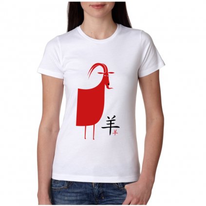 Dámské tričko - Koza - čínský horoskop