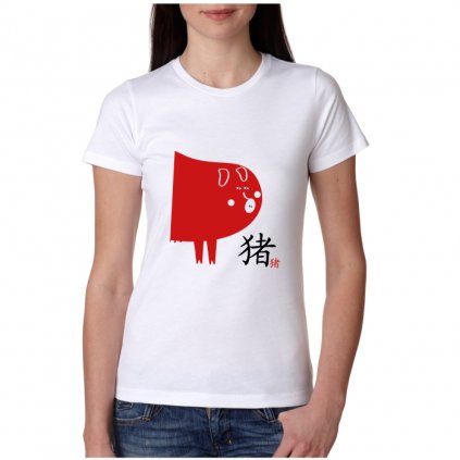 Dámské tričko - Vepř - čínský horoskop