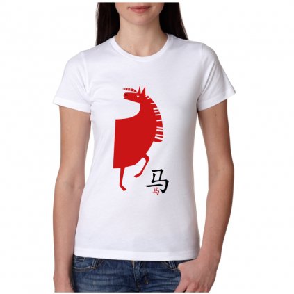 Dámské tričko - Kůň - čínský horoskop