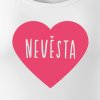 Trikoto - Nevěsta - velké srdce - dámské tílko
