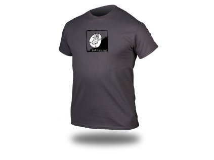 Tričko TRIMMS LIFE charcoal solid Zorbing kura