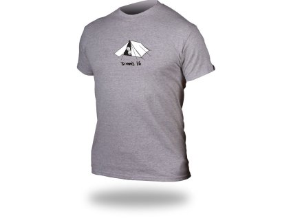 T-shirt TRIMMS LIFE sport gray Tent