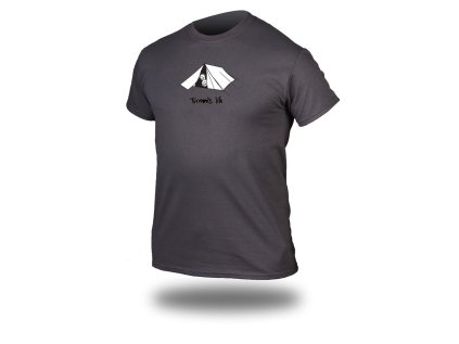 Tričko TRIMMS LIFE charcoal solid Tent