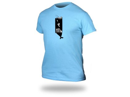 Tričko TRIMMS LIFE sky blue Rybár