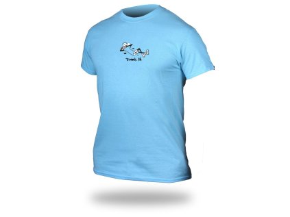 Tričko TRIMMS LIFE sky blue Lying