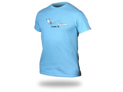 T-shirt TRIMMS LIFE sky blue Fishing