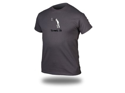 Tričko TRIMMS LIFE charcoal solid Darts