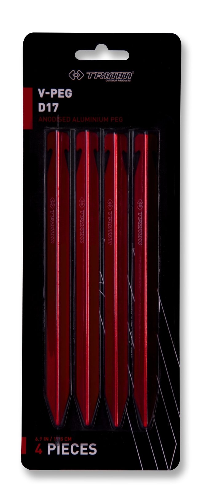 kolík Trimm V-PEG - D17 Barva: bordo anodized, Velikost: uni