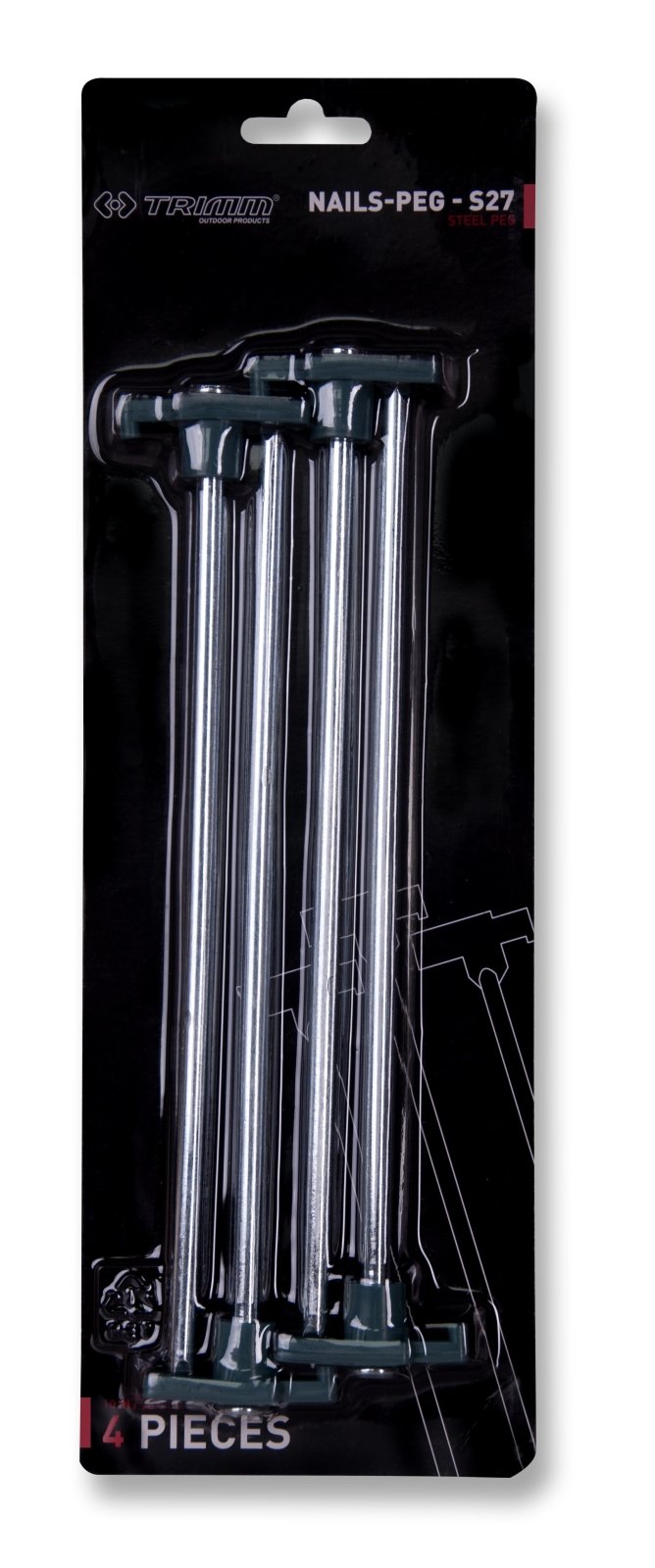 kolík Trimm NAILS-PEG - S27 Barva: silver, Velikost: uni