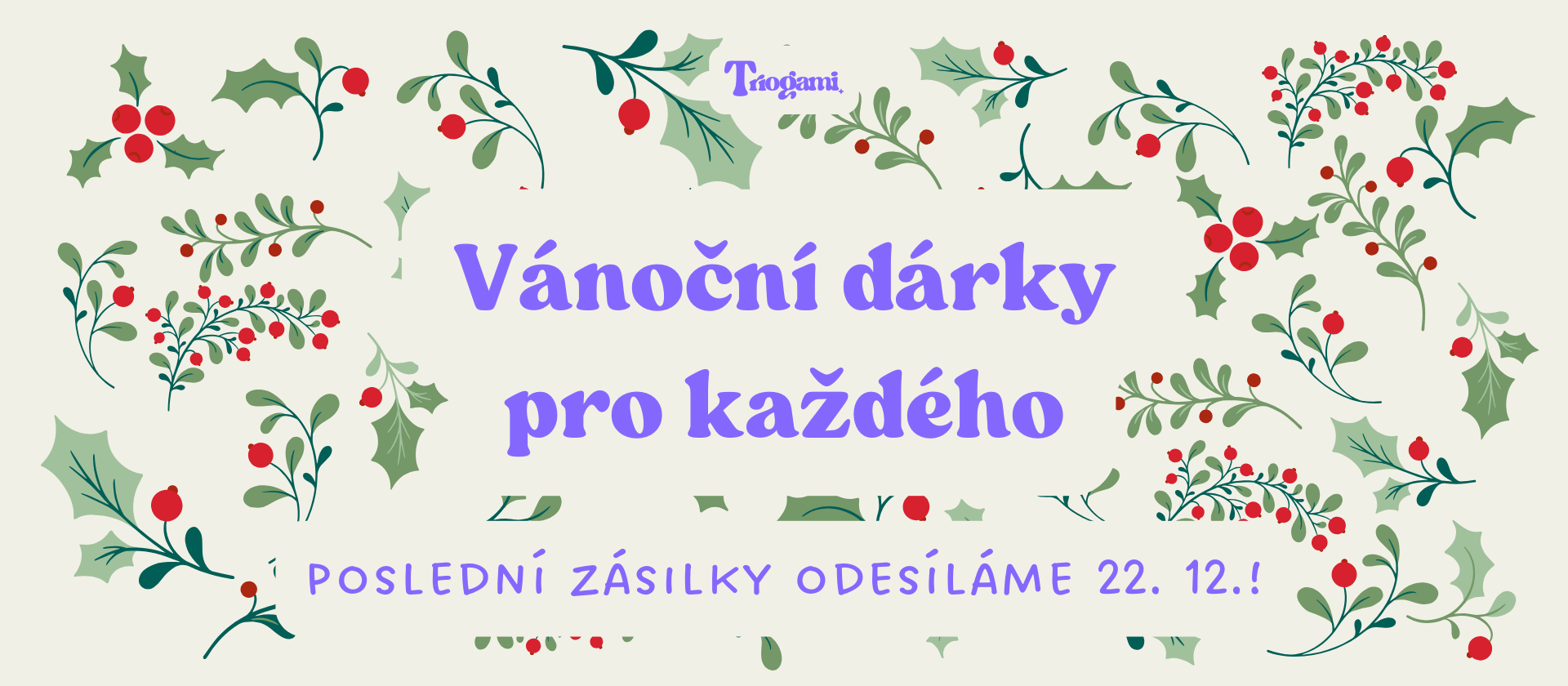 3D tisk Triogami - vánoční dárky