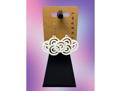 3D tisk náušnice visací japan motiv