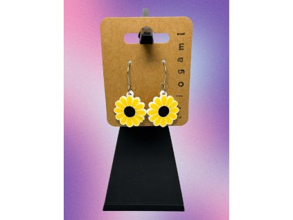 3D tisk náušnice květiny flowers