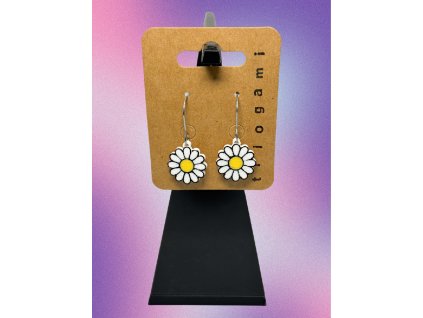 3D tisk náušnice květiny flowers