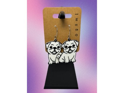 3D tisk náušnice visací mops