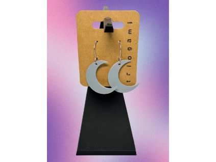 3D tisk náušnice visací moon měsíc