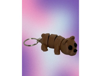 3D tisk-flexi_medvěd_klíčenka-přívěsek