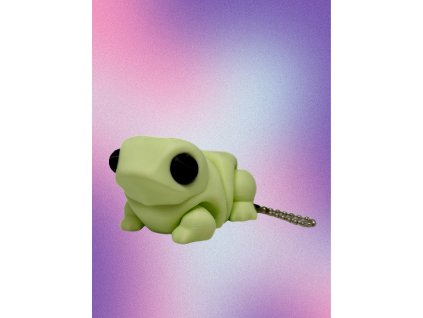 klíčenka přívěsek flexi žába 3D tisk